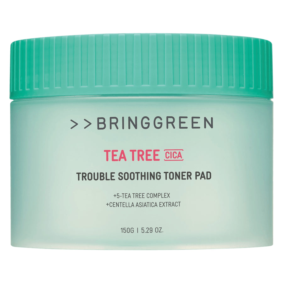 BRINGGREEN Tea Tree Cica Trouble Soothing Toner Pad