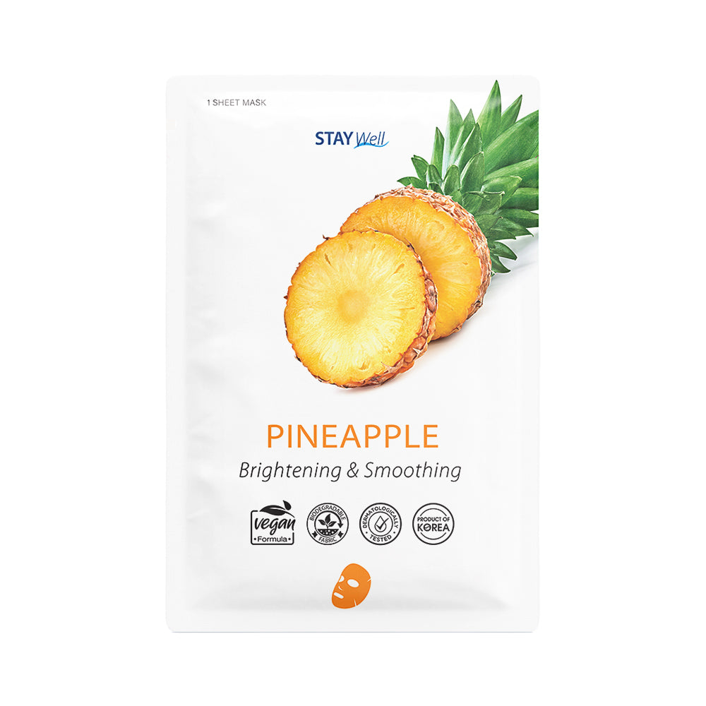 STAY Well Vegan Sheet Mask - PINEAPPLE