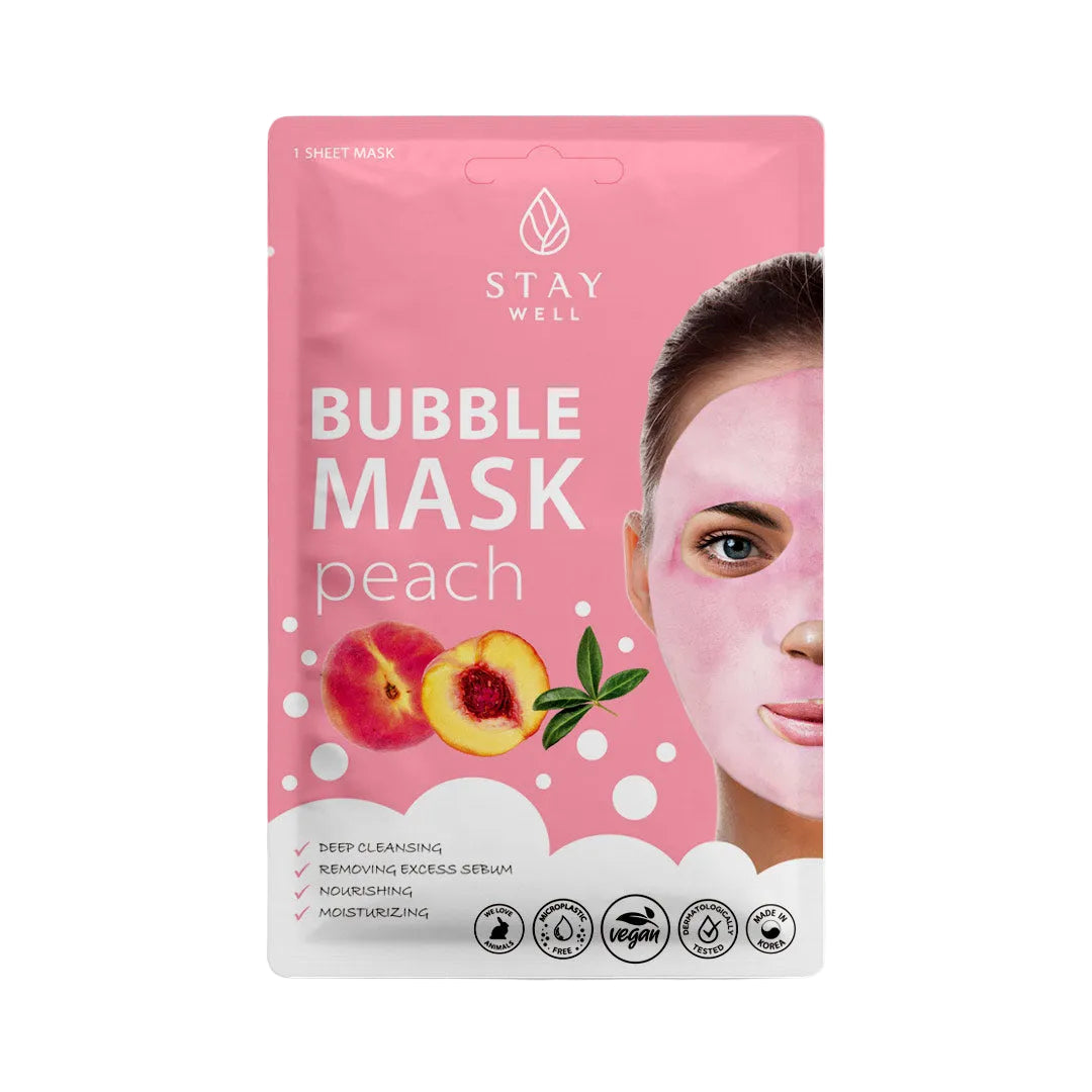 STAY Well Deep Cleansing Bubble Mask – PEACH