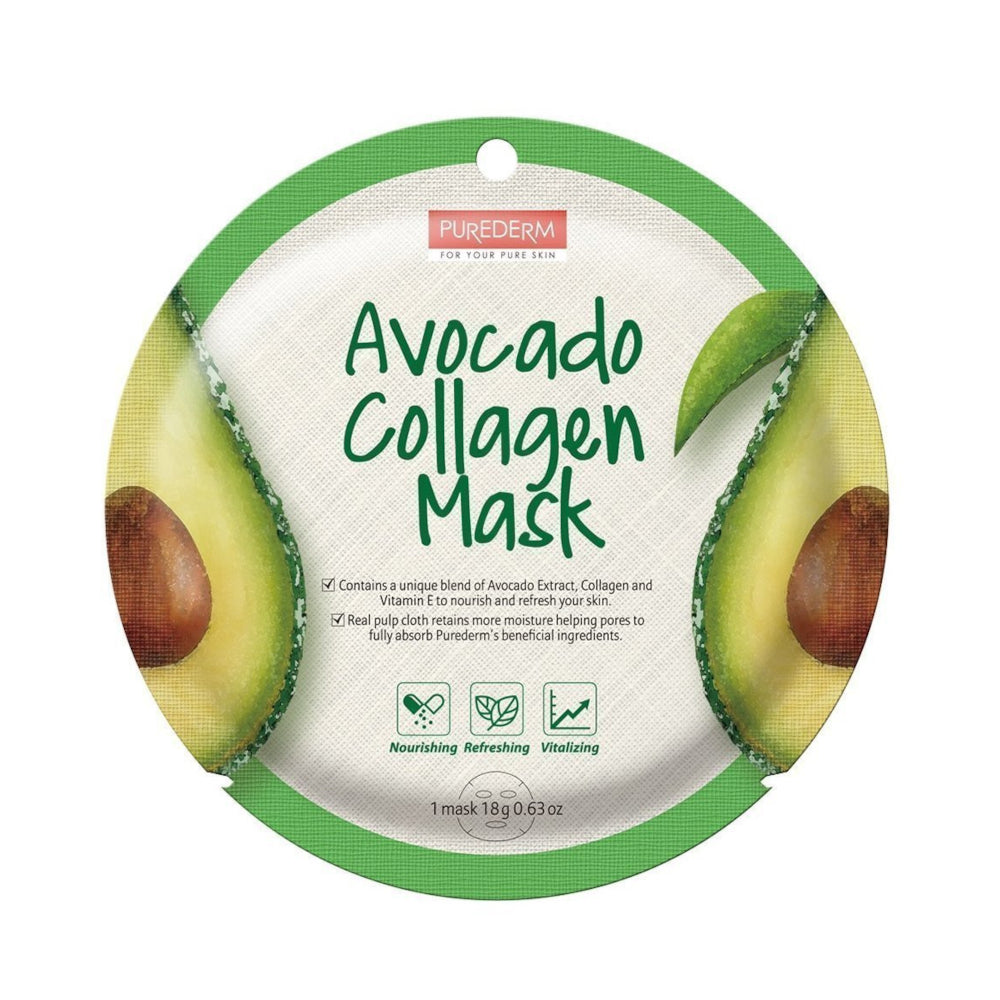 PUREDERM Avocado Collagen Mask-C