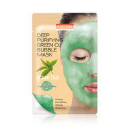 PUREDERM Deep Purifying Green O2 Bubble Mask GREEN TEA