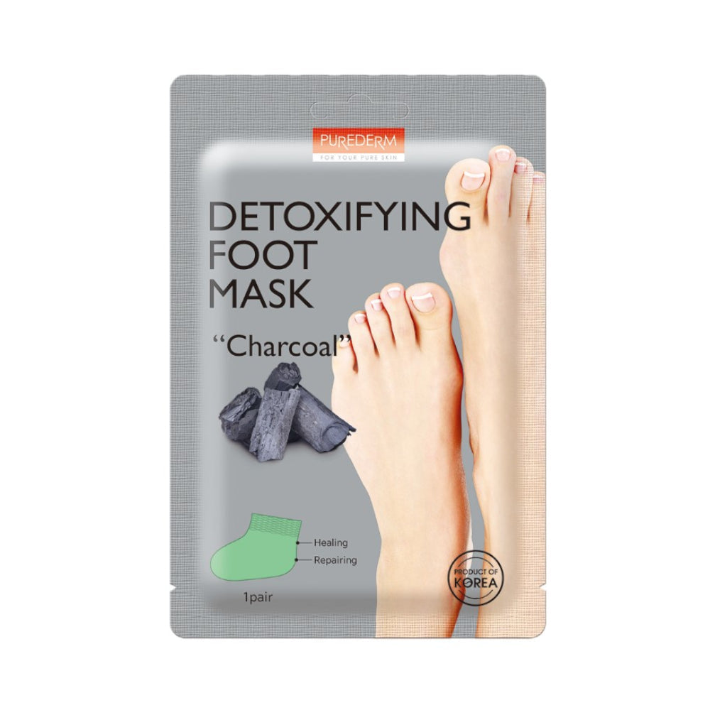 PUREDERM Detoxifying Foot Mask CHARCOAL