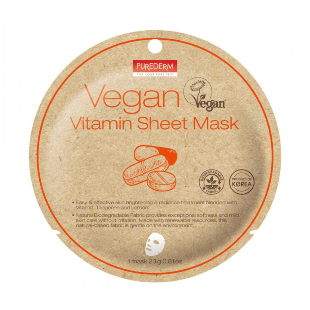 Purederm Vegan Vitamin Sheet Mask