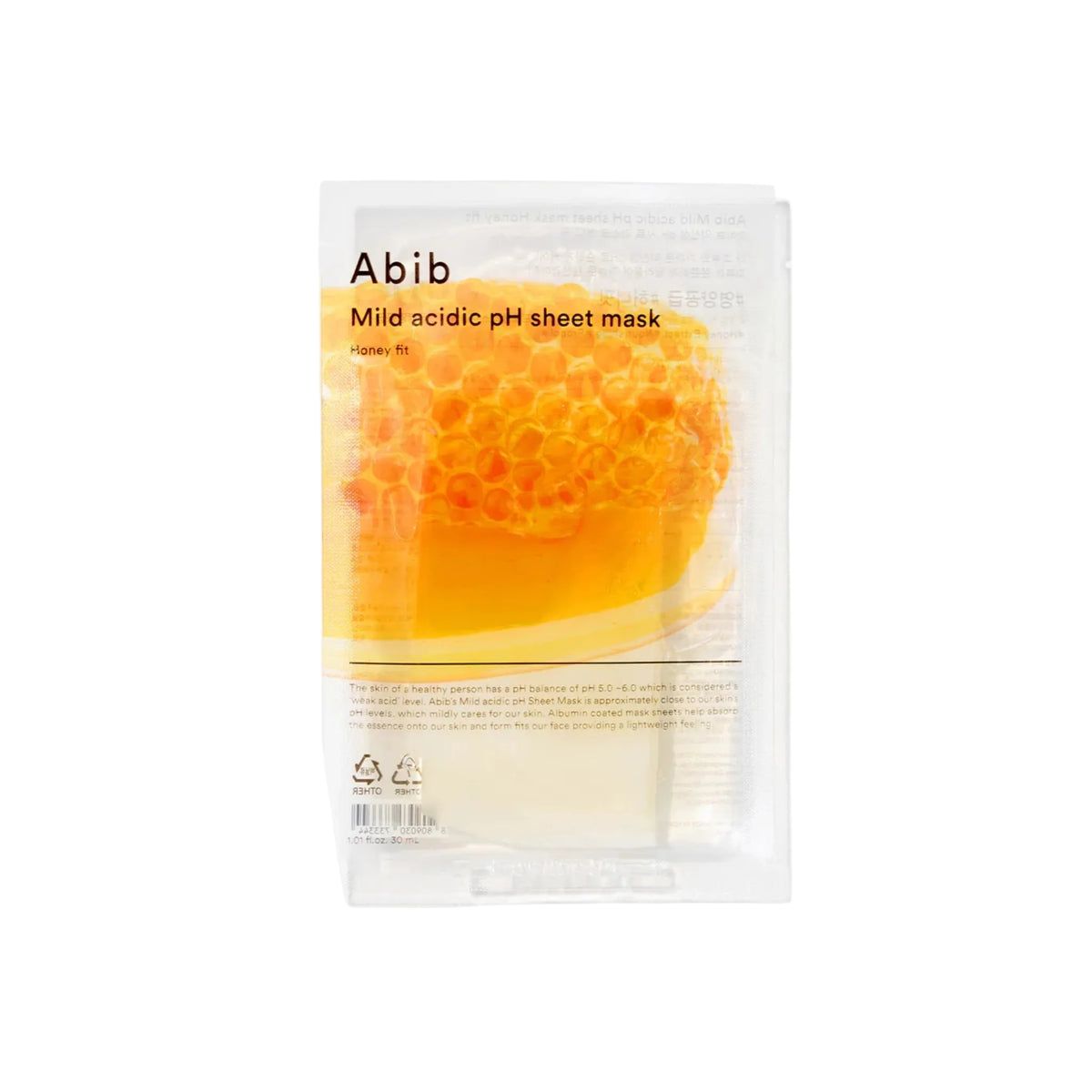 ABIB Mild Acidic pH Sheet Mask Honey Fit