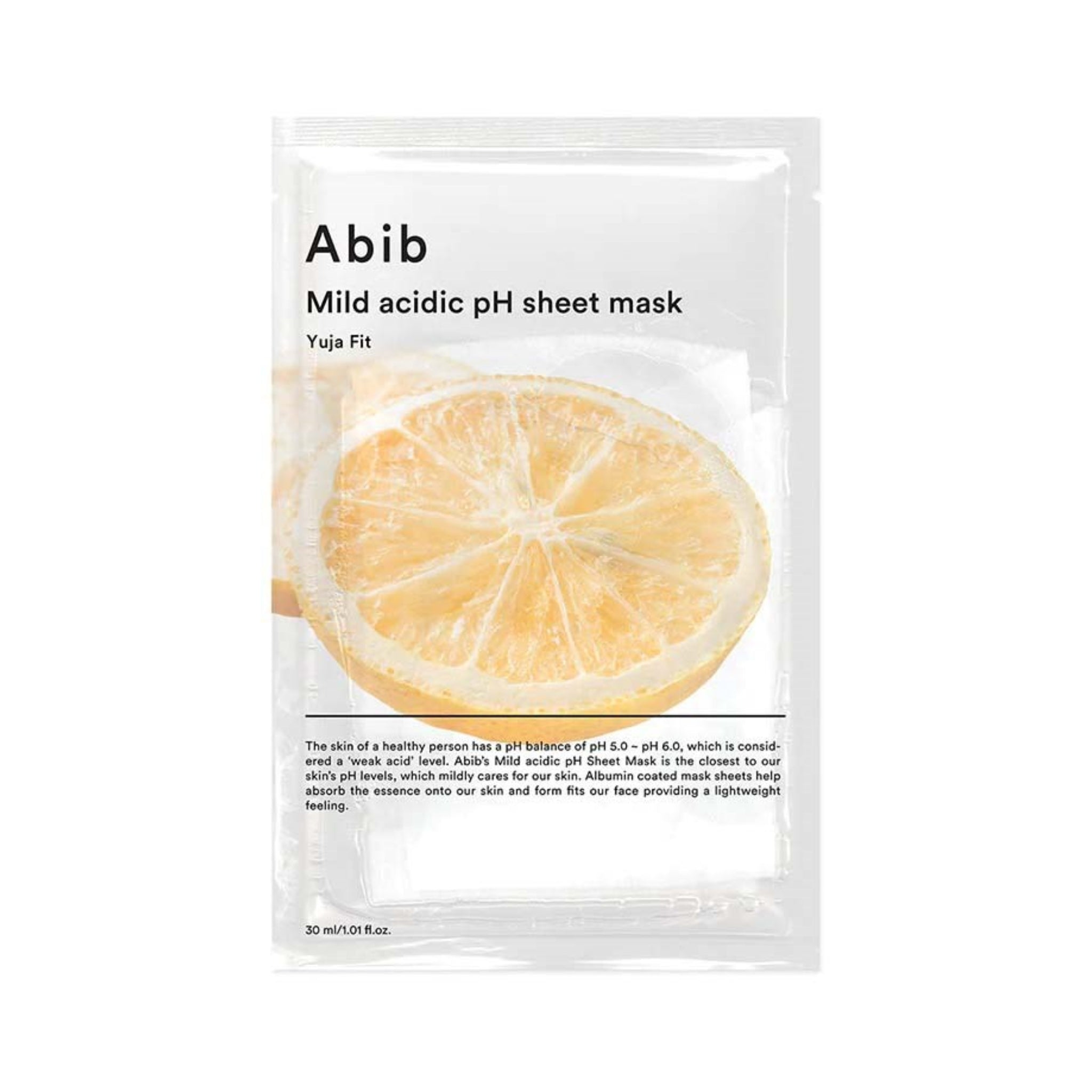 ABIB Mild Acidic pH Sheet Mask Yuja Fit
