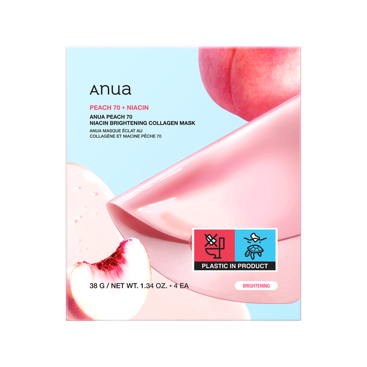 ANUA Peach 70 Niacin Brightening Collagen Mask