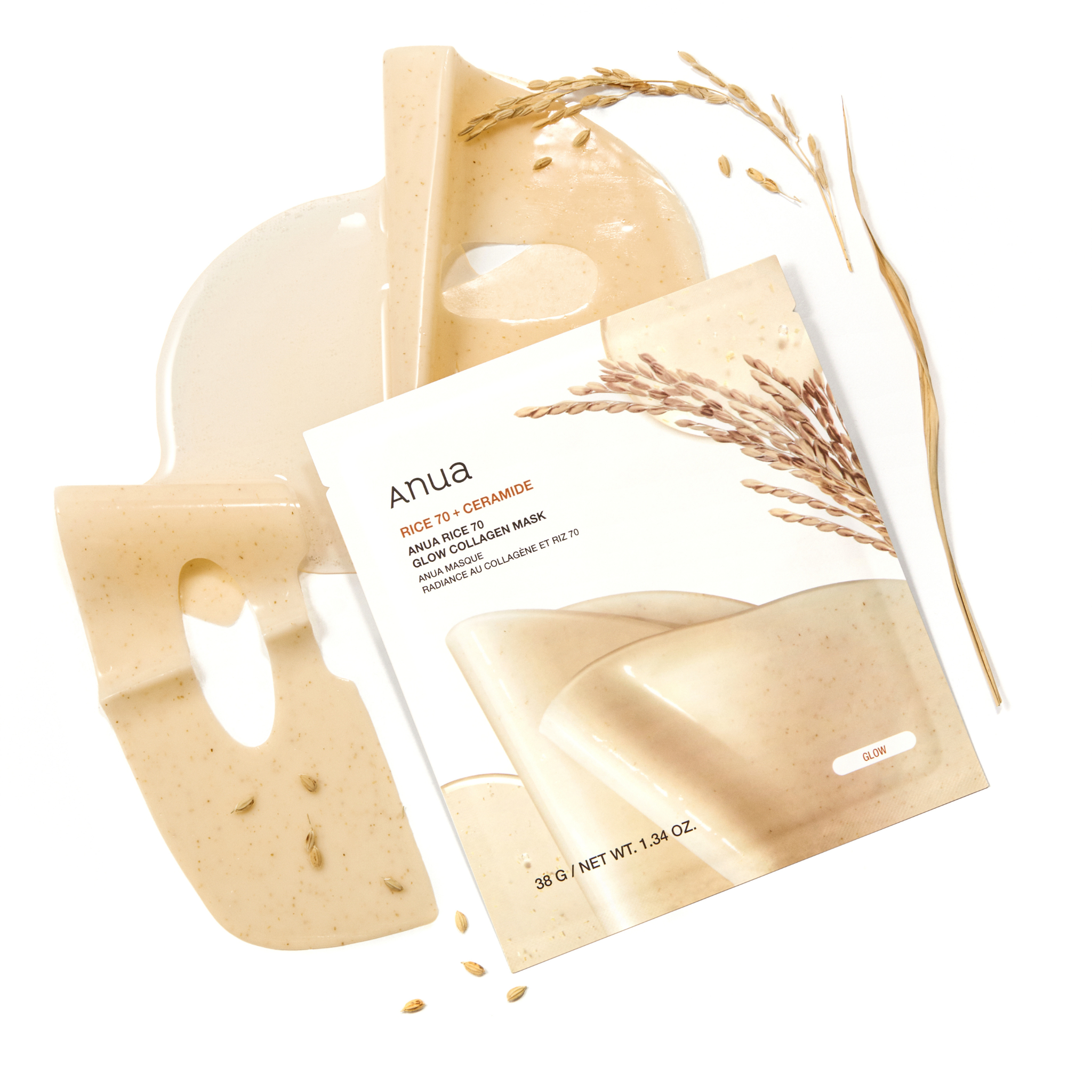 ANUA Rice 70 Glow Collagen Mask