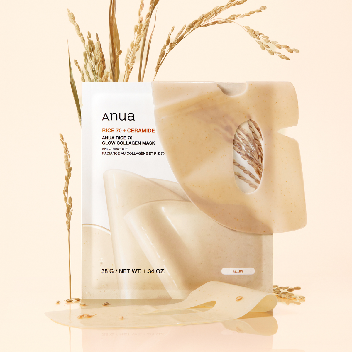 ANUA Rice 70 Glow Collagen Mask