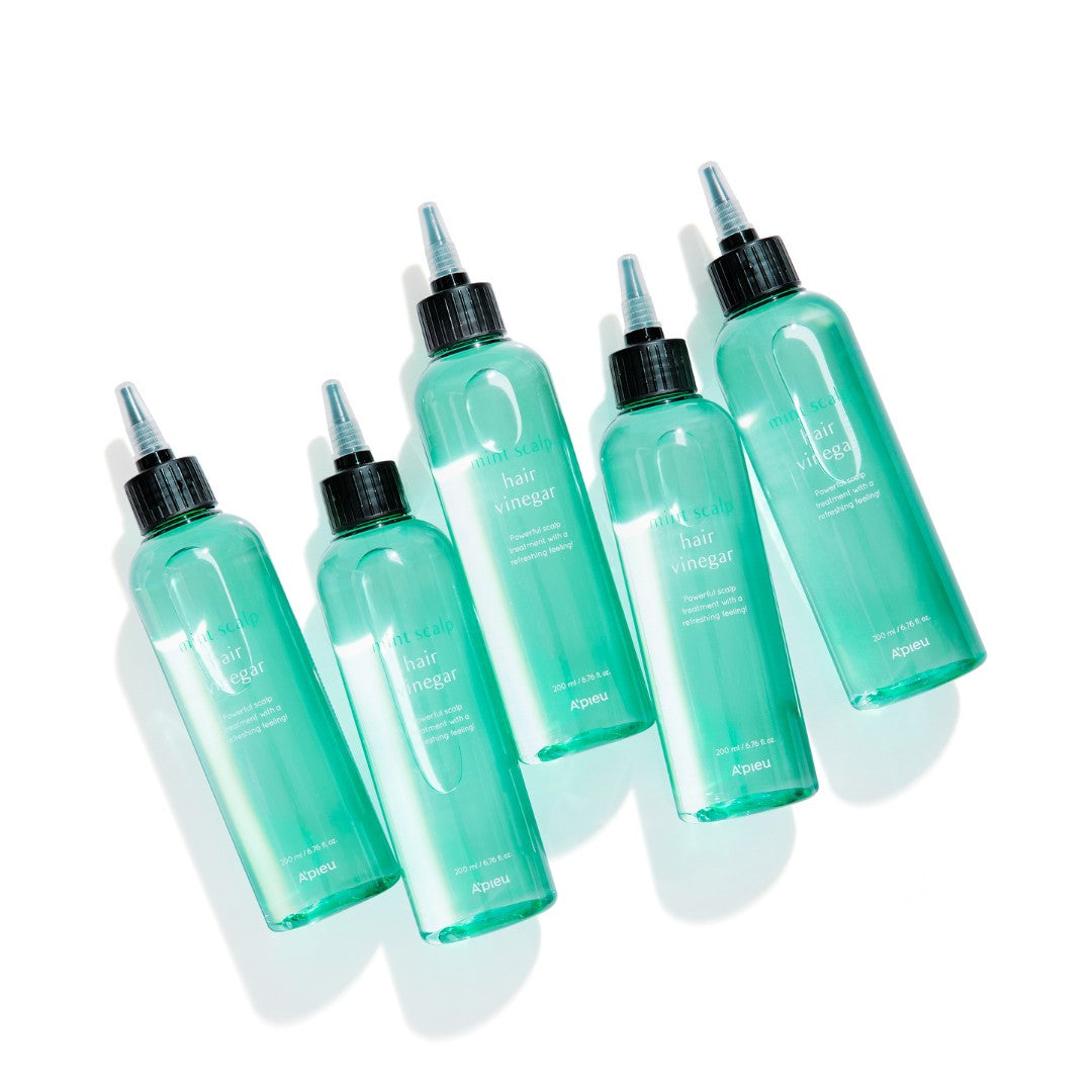 A'PIEU Mint Scalp Hair Vinegar bottles