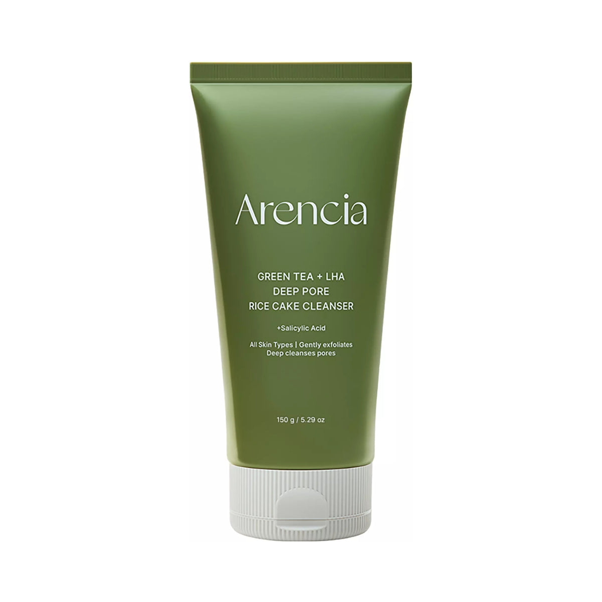 ARENCIA Green Tea & LHA Deep Pore Rice Cake Cleanser