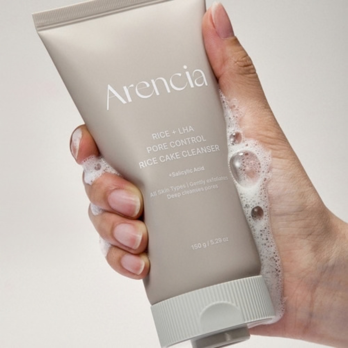 ARENCIA Rice + LHA Pore Control Rice Cake Cleanser