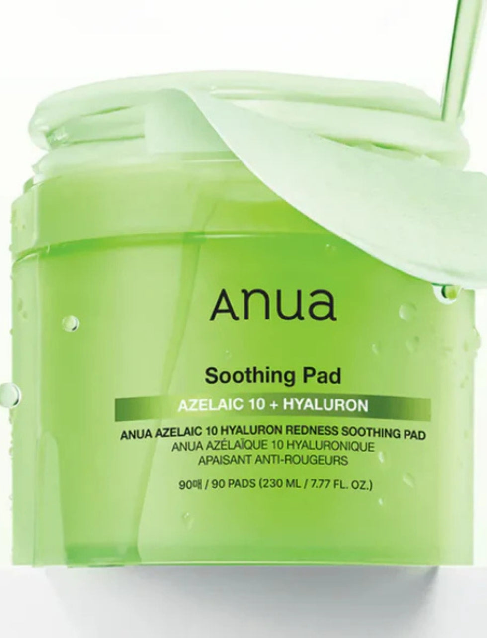 ANUA AZELAIC 10 HYALURON REDNESS SOOTHING PAD 90EA