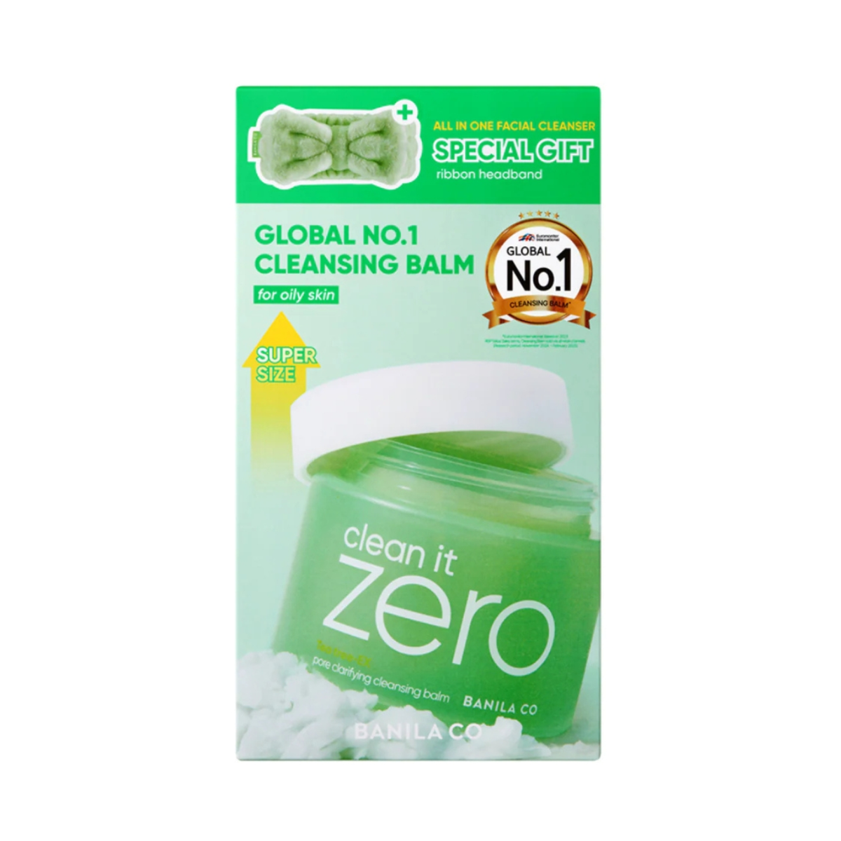 BANILA CO Clean It Zero Cleansing Balm Pore Clarifying 180ml+Hairband 1EA