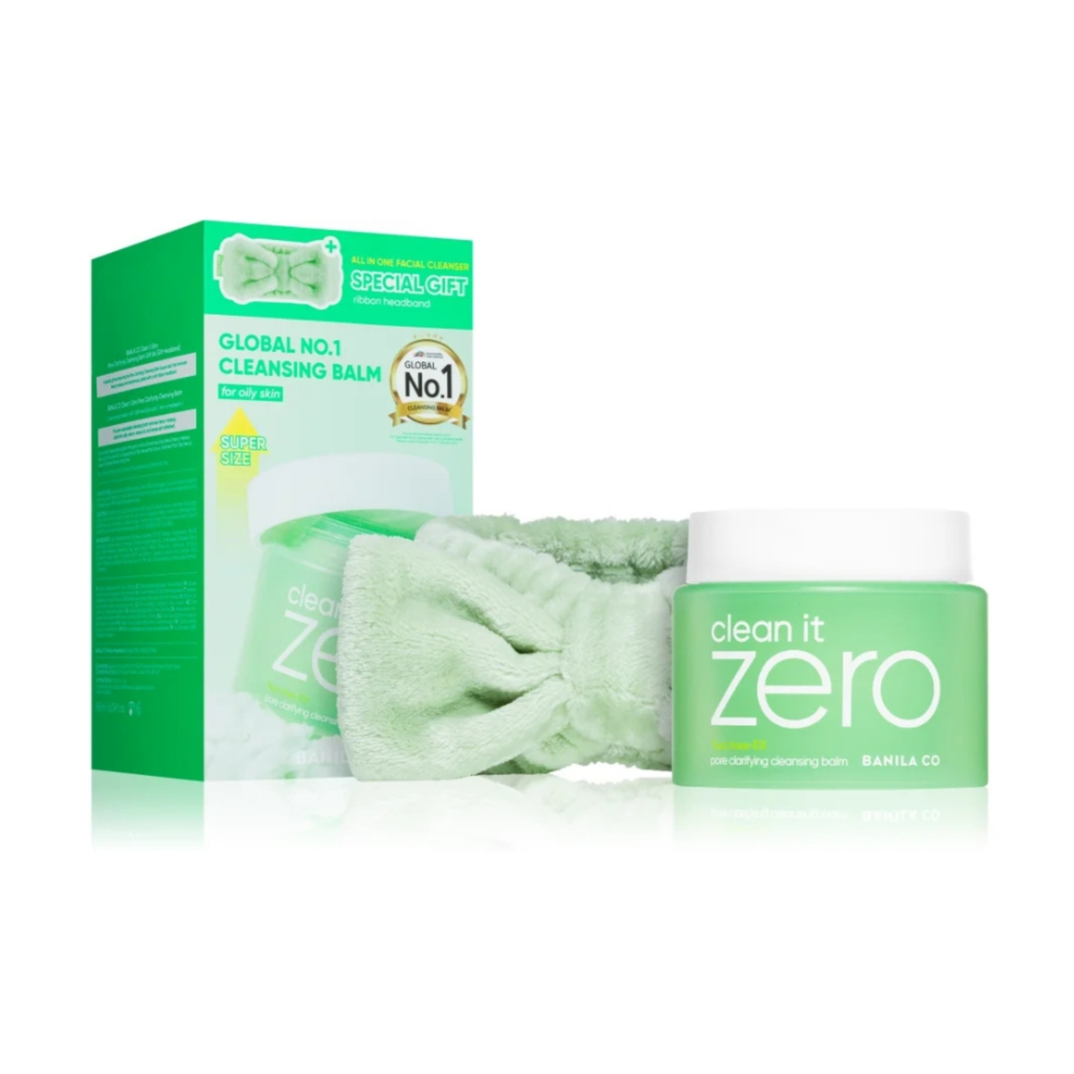 BANILA CO Clean It Zero Cleansing Balm Pore Clarifying 180ml+Hairband 1EA