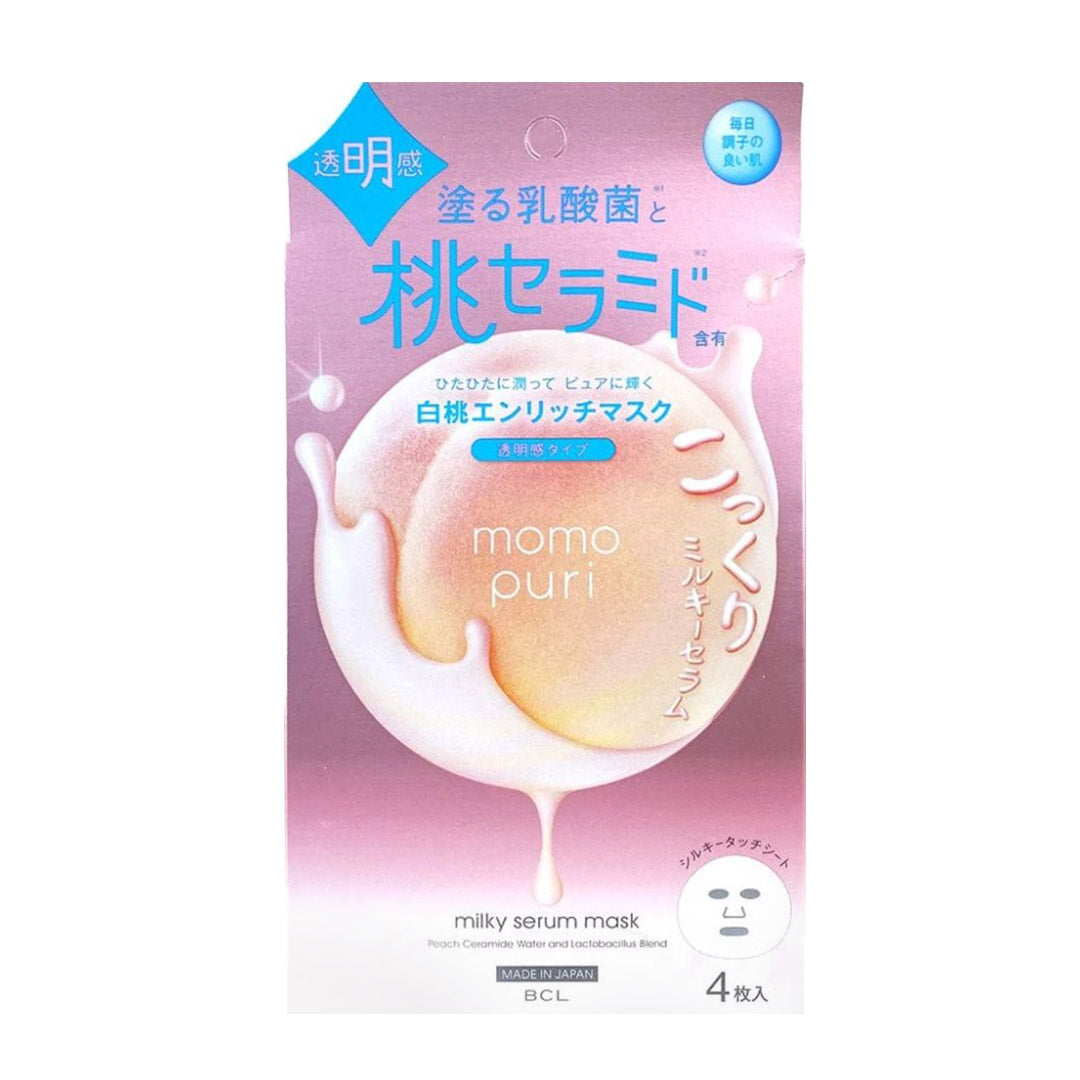 BCL MOMOPURI Milky Serum Mask 4pcs
