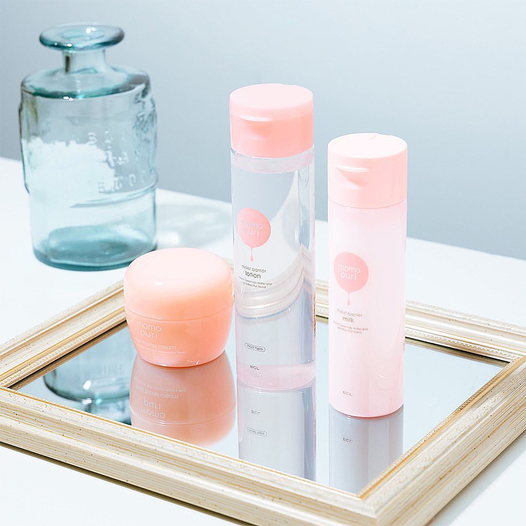 BCL MOMOPURI Moist Barrier skincare line