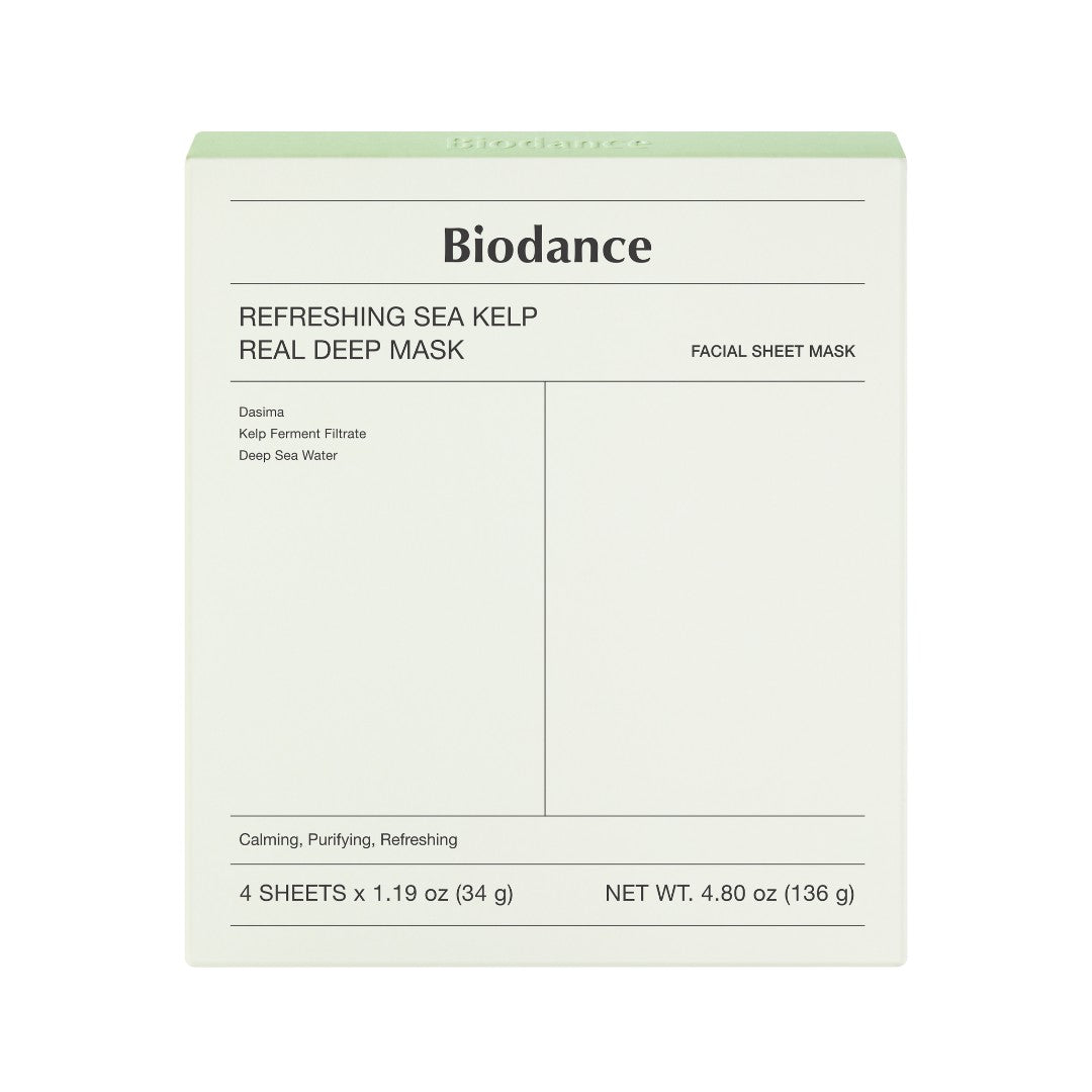 BIODANCE Refreshing Sea Kelp Real Deep Mask 4pcs