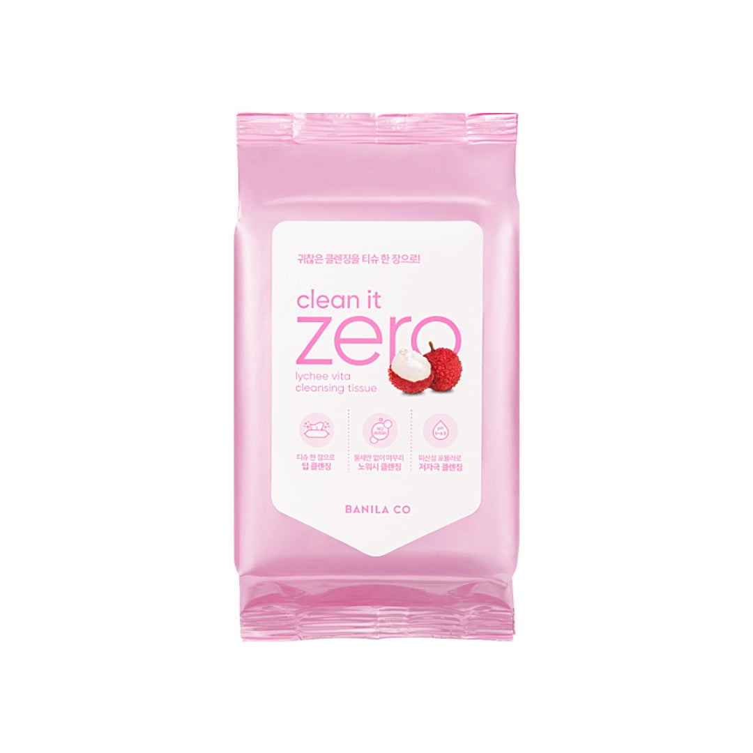 BANILA CO Clean It Zero Lychee Vita Cleansing Tissue (30ea)