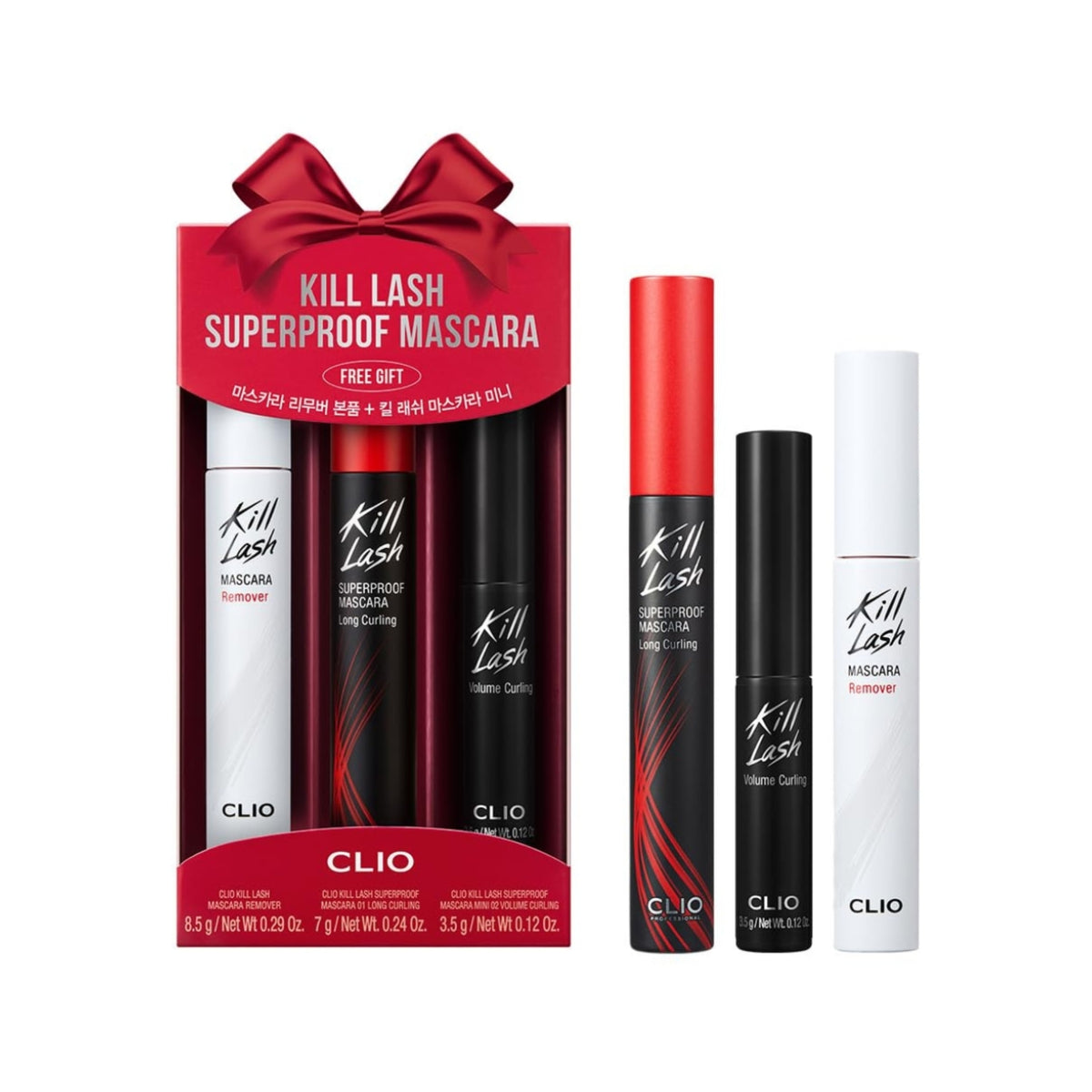 CLUB CLIO Kill Lash Superproof Mascara Mini Gift Set 01 Long Curling