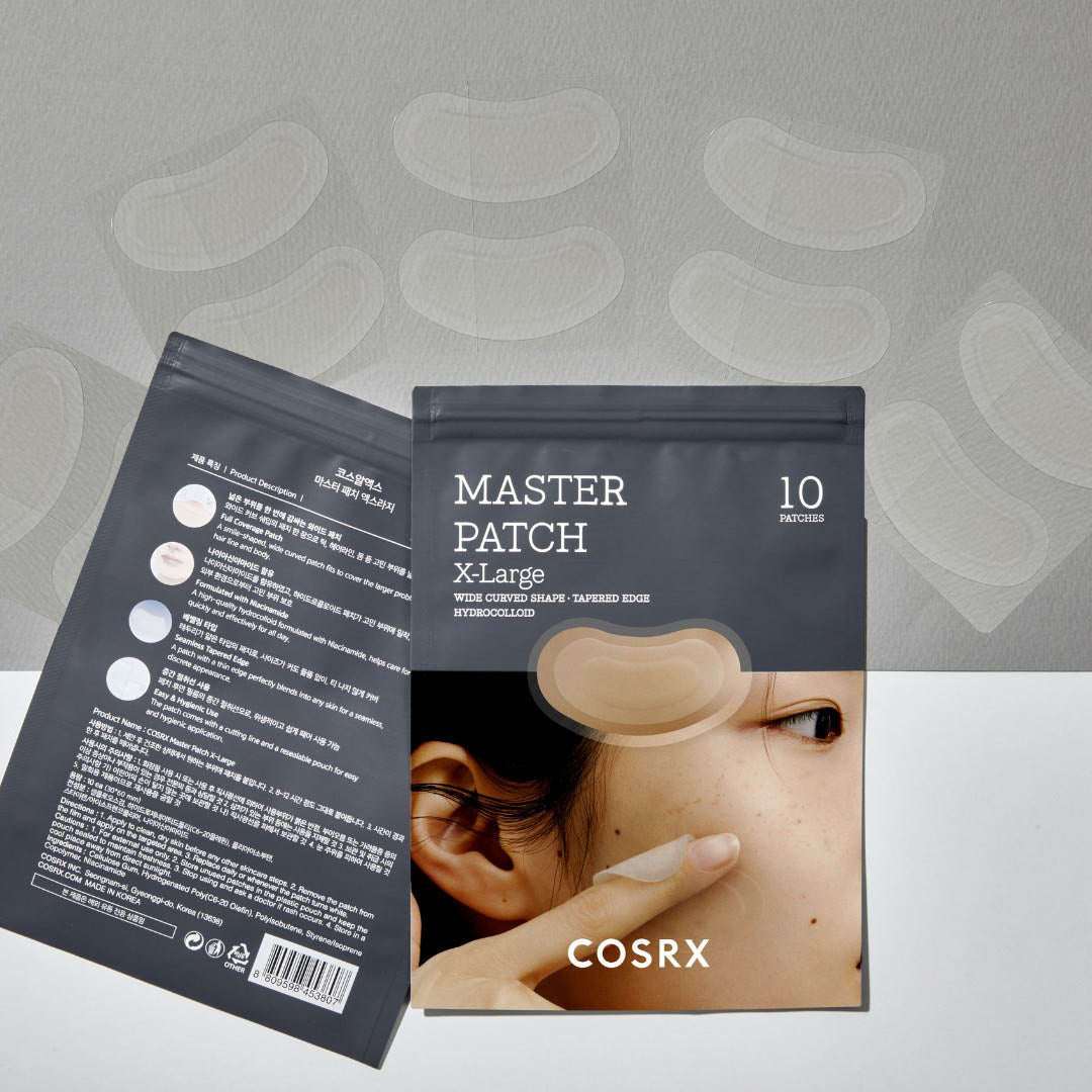 COSRX Master Patch X-Large 10 pcs package and patches