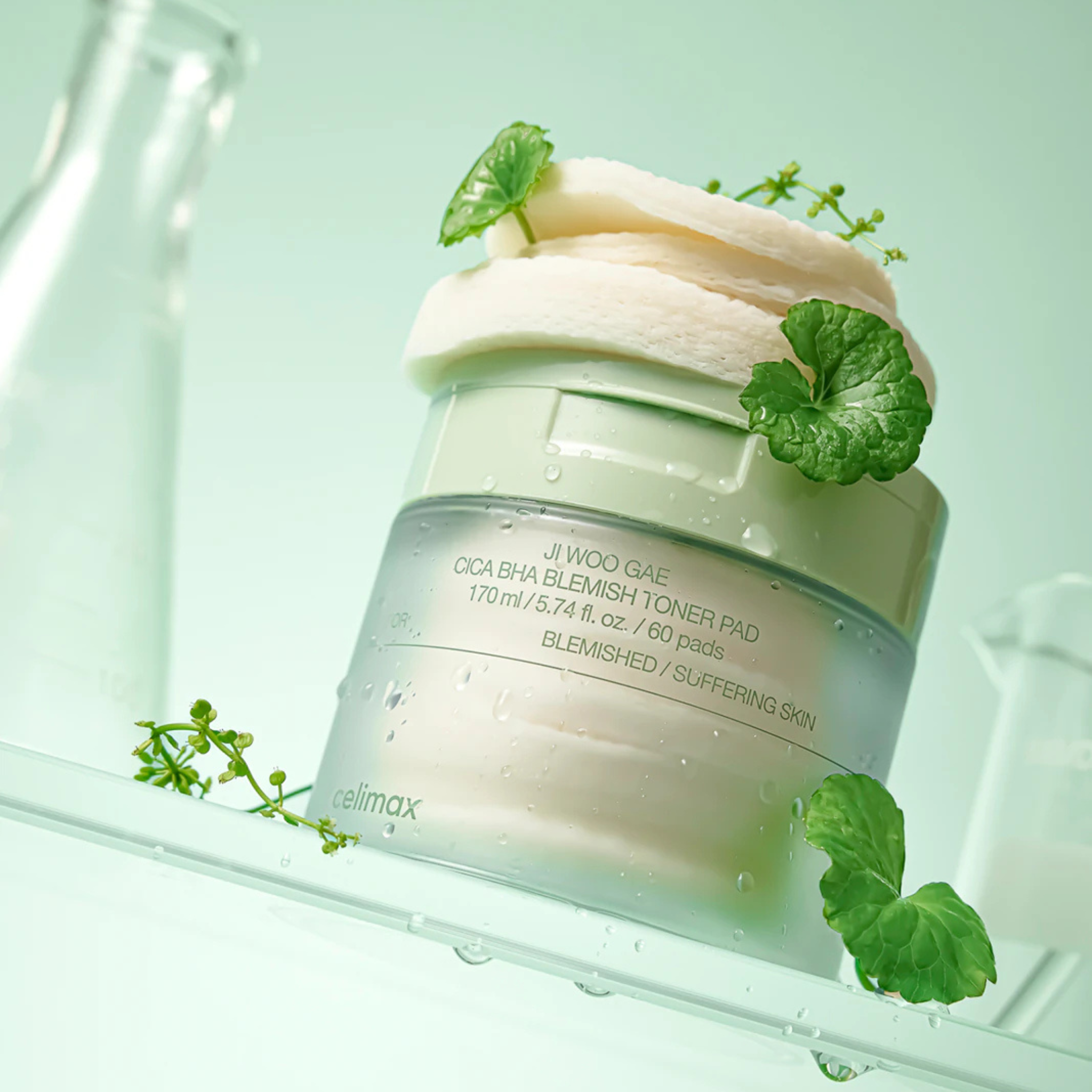 Celimax Ji Woo Gae Cica BHA Blemish Toner Pad