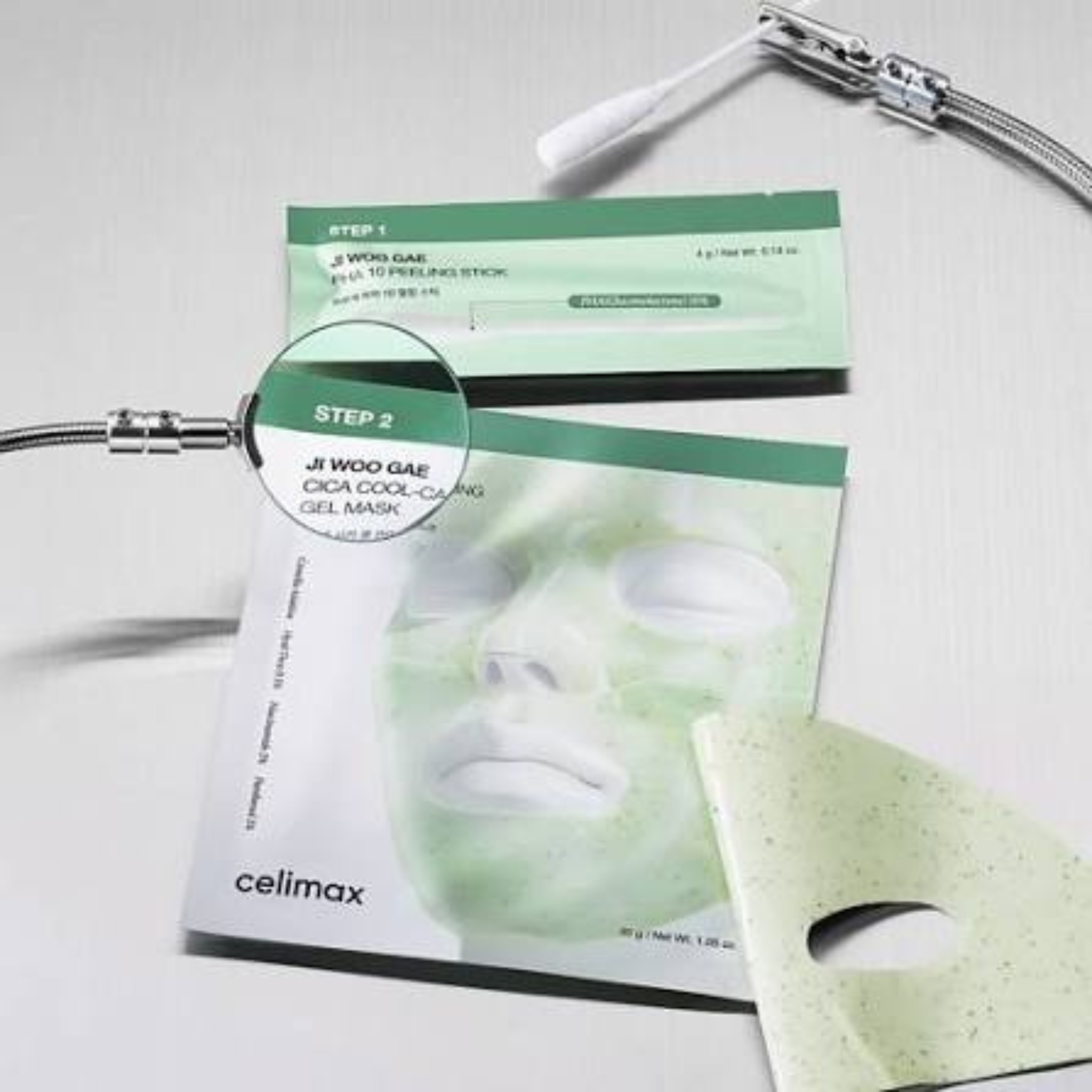 Celimax Ji Woo Gae Cica PHA Peel 2-Step Gel Mask