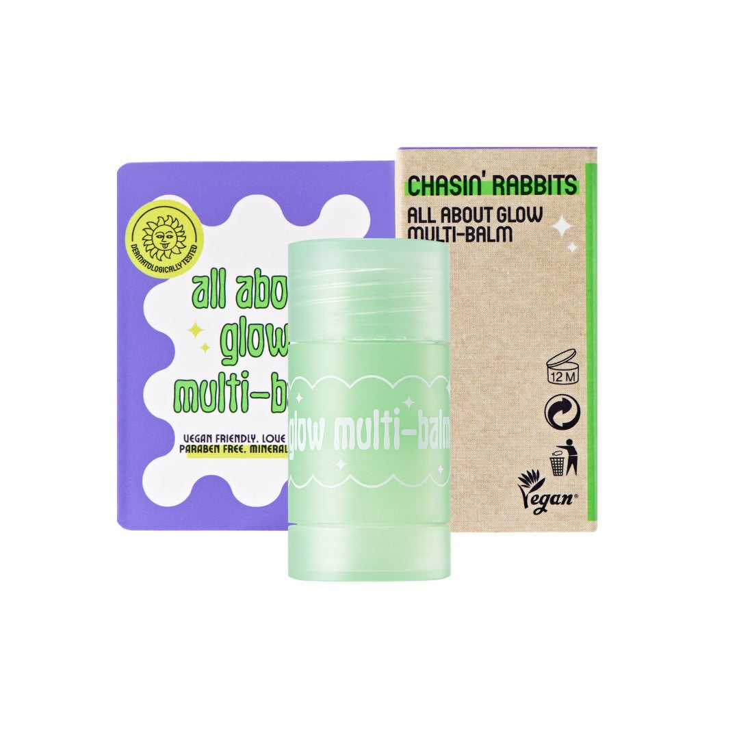 Chasin Rabbits All About Glow Multi-Balm stick and package