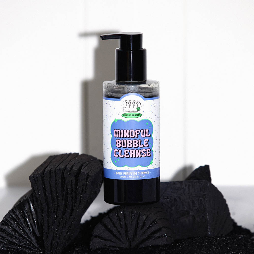 Chasin' Rabbits Mindful Bubble Cleanse cleanser with charcoal