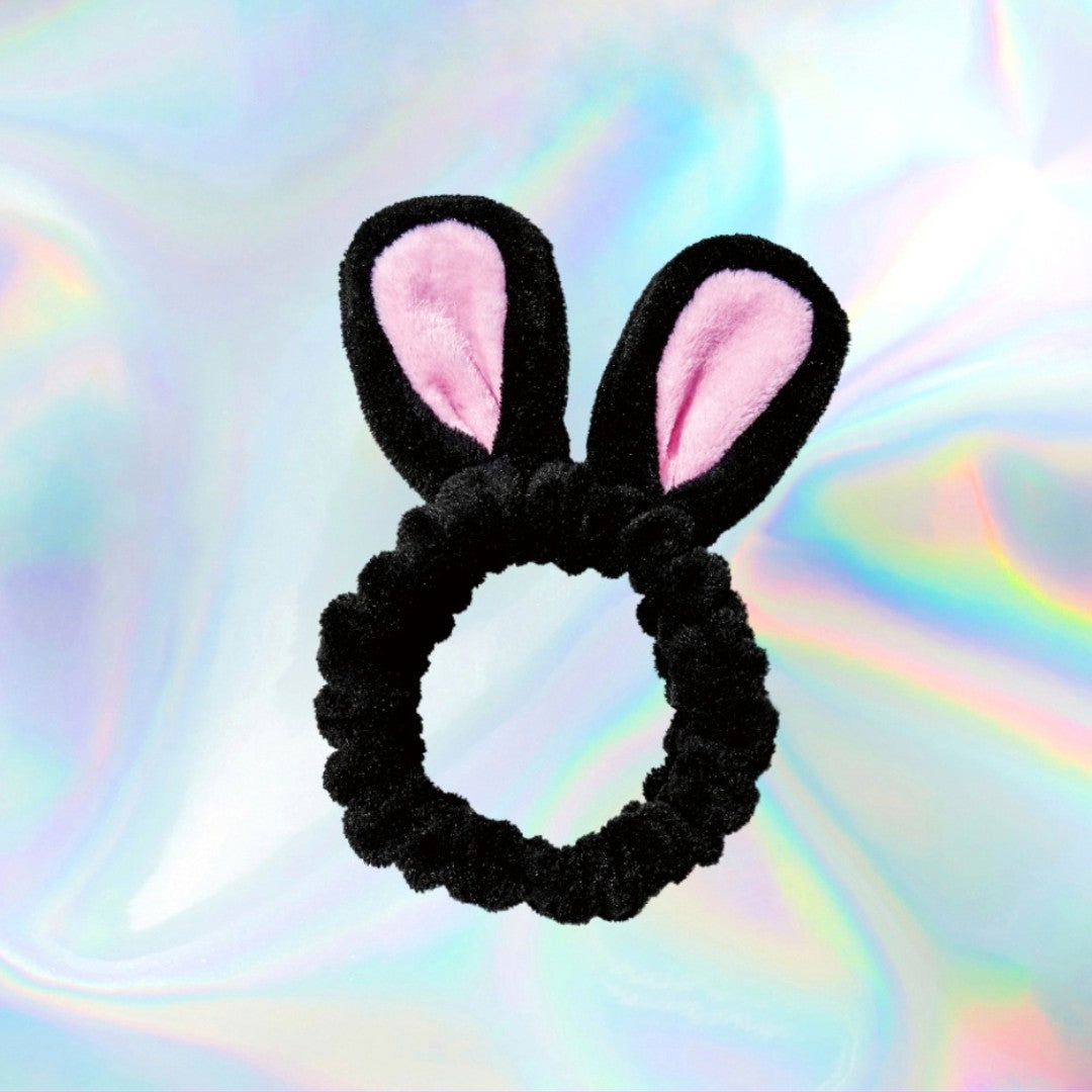 Chasin' Rabbits Spa Facial Headband black rabbit hairband