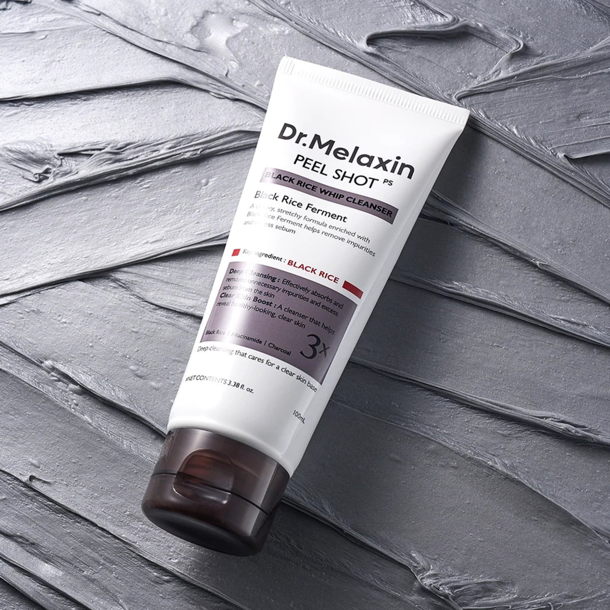 Dr.Melaxin Peel Shot Black Rice Whip Cleanser