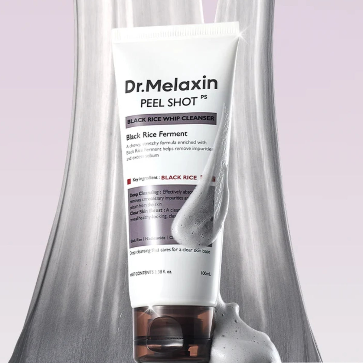 Dr.Melaxin Peel Shot Black Rice Whip Cleanser