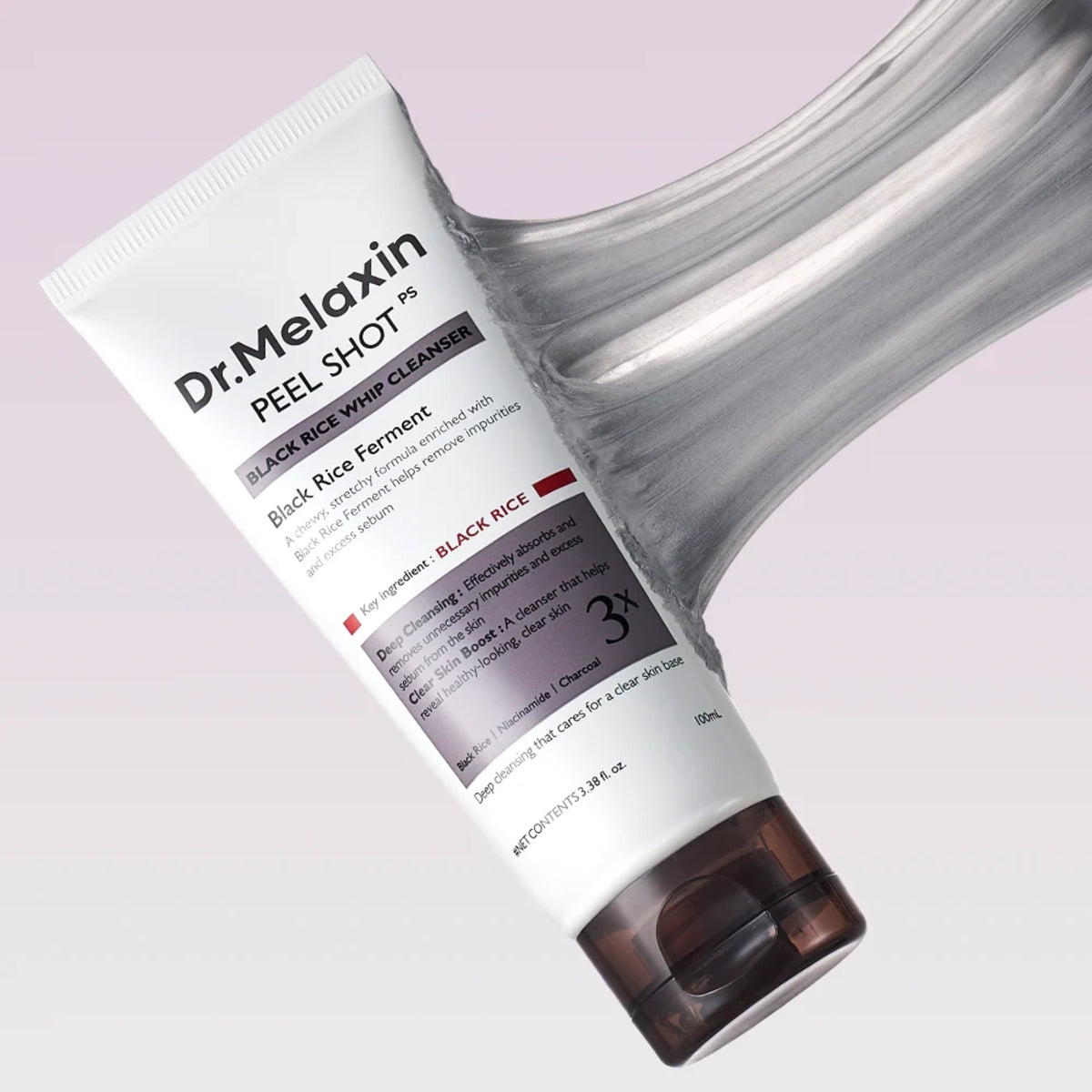 Dr.Melaxin Peel Shot Black Rice Whip Cleanser