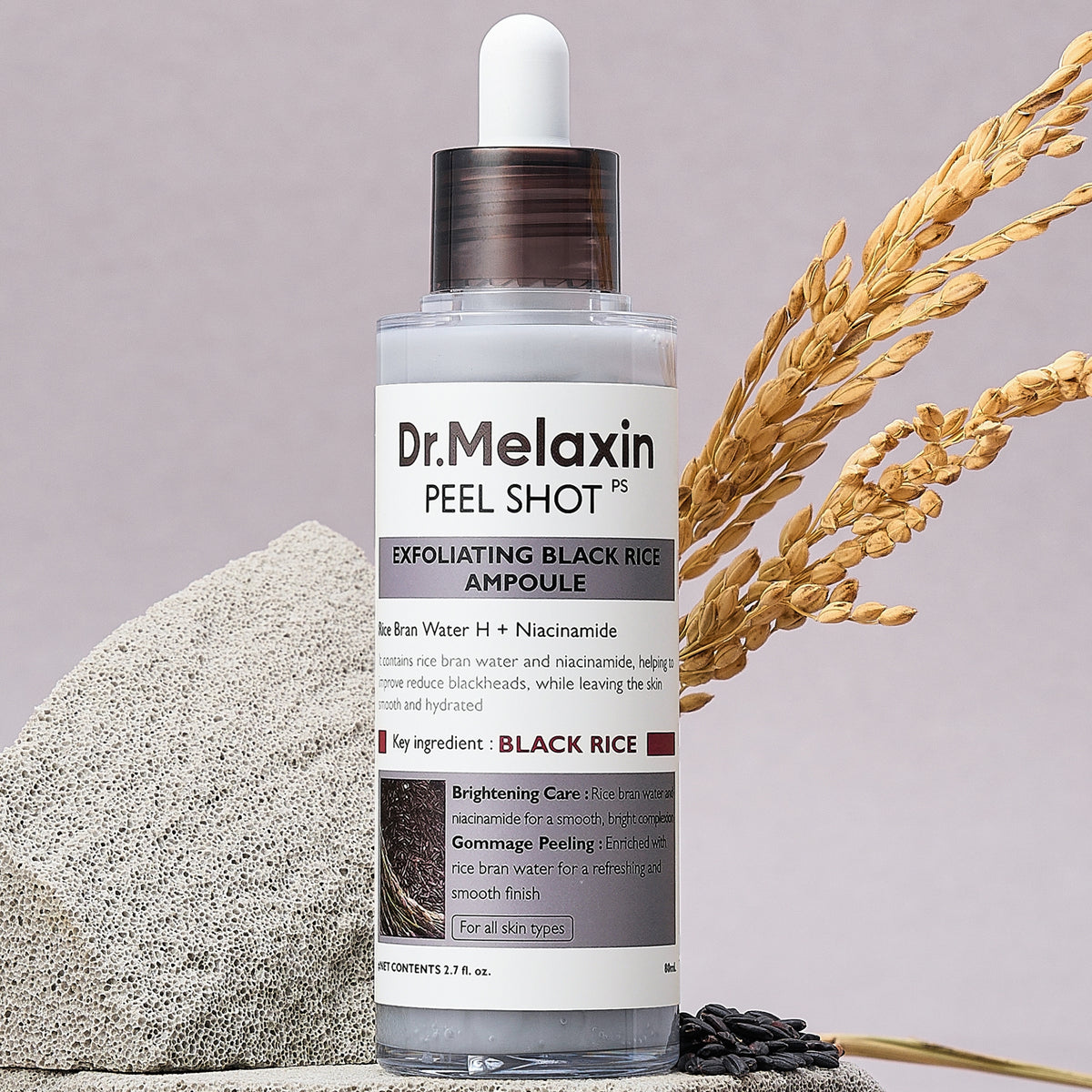 Dr.Melaxin Peel Shot Exfoliating Black Rice Ampoule