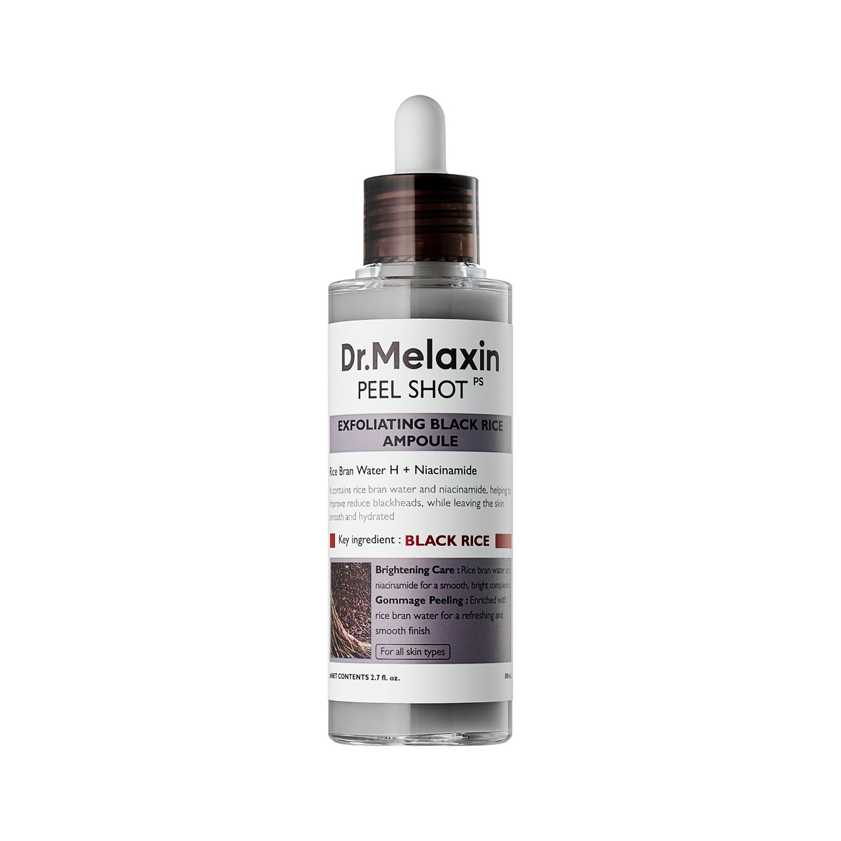 Dr.Melaxin Peel Shot Exfoliating Black Rice Ampoule