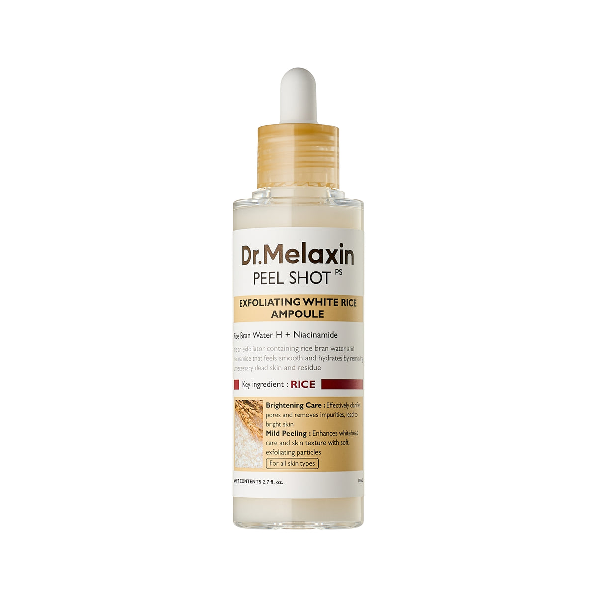 Dr.Melaxin Peel Shot Exfoliating White Rice Ampoule