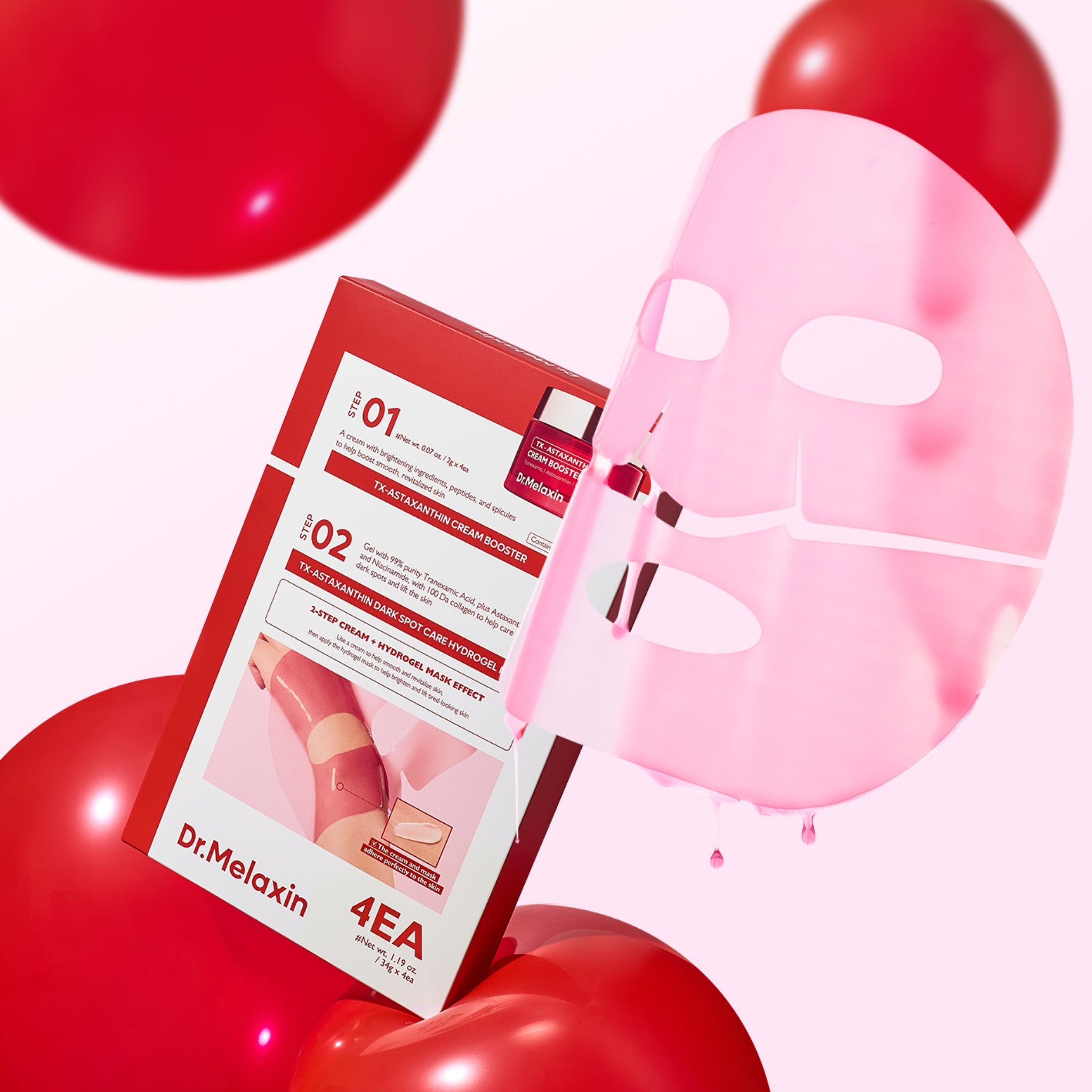 Dr.Melaxin Tx-Astaxanthin Dark Spot Care Cream Hydeogel Mask