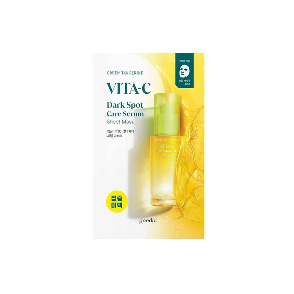 GOODAL Green Tangerine Vita C Dark Spot Care Serum Sheet Mask 28g5