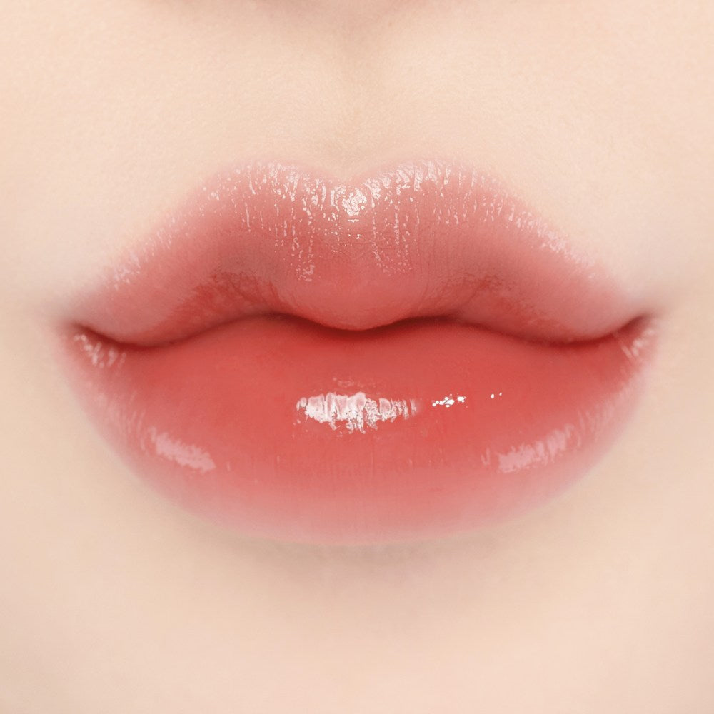 LAKA Bonding Glow Lipstick #214 Mingo on lips
