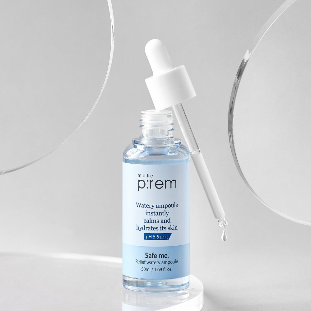 MAKE PREM Safe Me. Relief watery ampoule