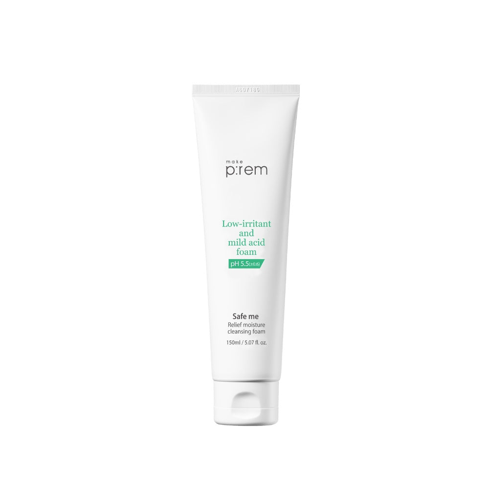 MAKE PREM Safe me. Relief Moisture Cleansing Foam