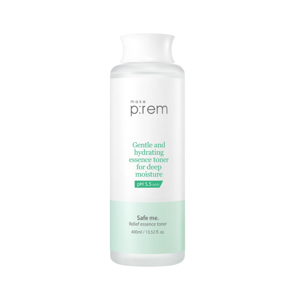 MAKE PREM Safe me. Relief essence toner