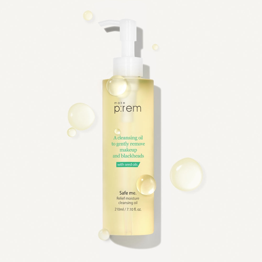 MAKE PREM Safe me. Relief moisture cleansing oil