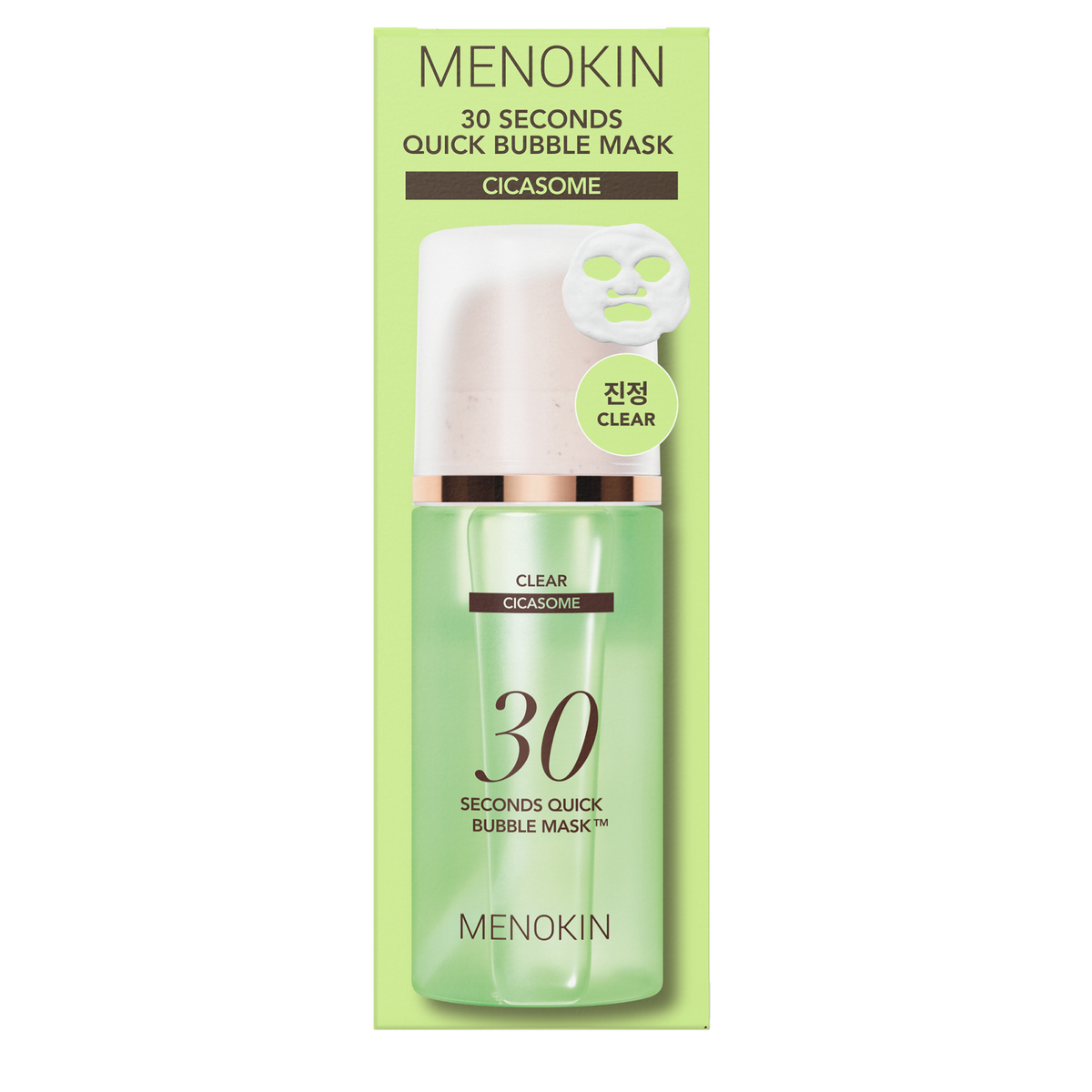 MENOKIN 30 Seconds Quick Bubble Mask CLEAR
