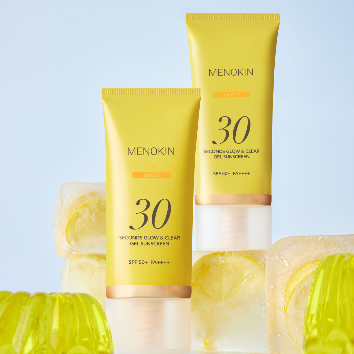 MENOKIN 30 Seconds Glow & Clear Gel Sunscreen Bright