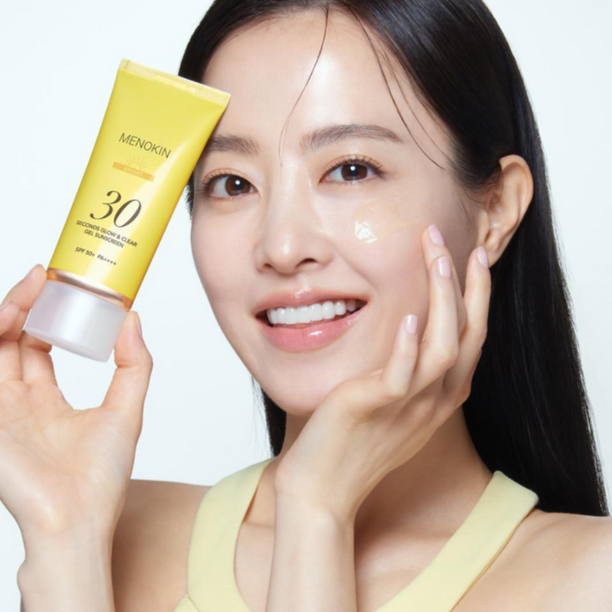 MENOKIN 30 Seconds Glow & Clear Gel Sunscreen Bright