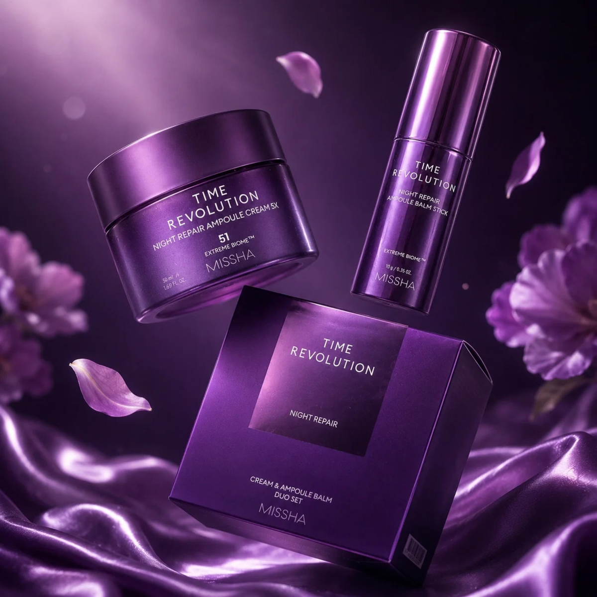 MISSHA Time Revolution Night Repair Cream & Balm Duo Set