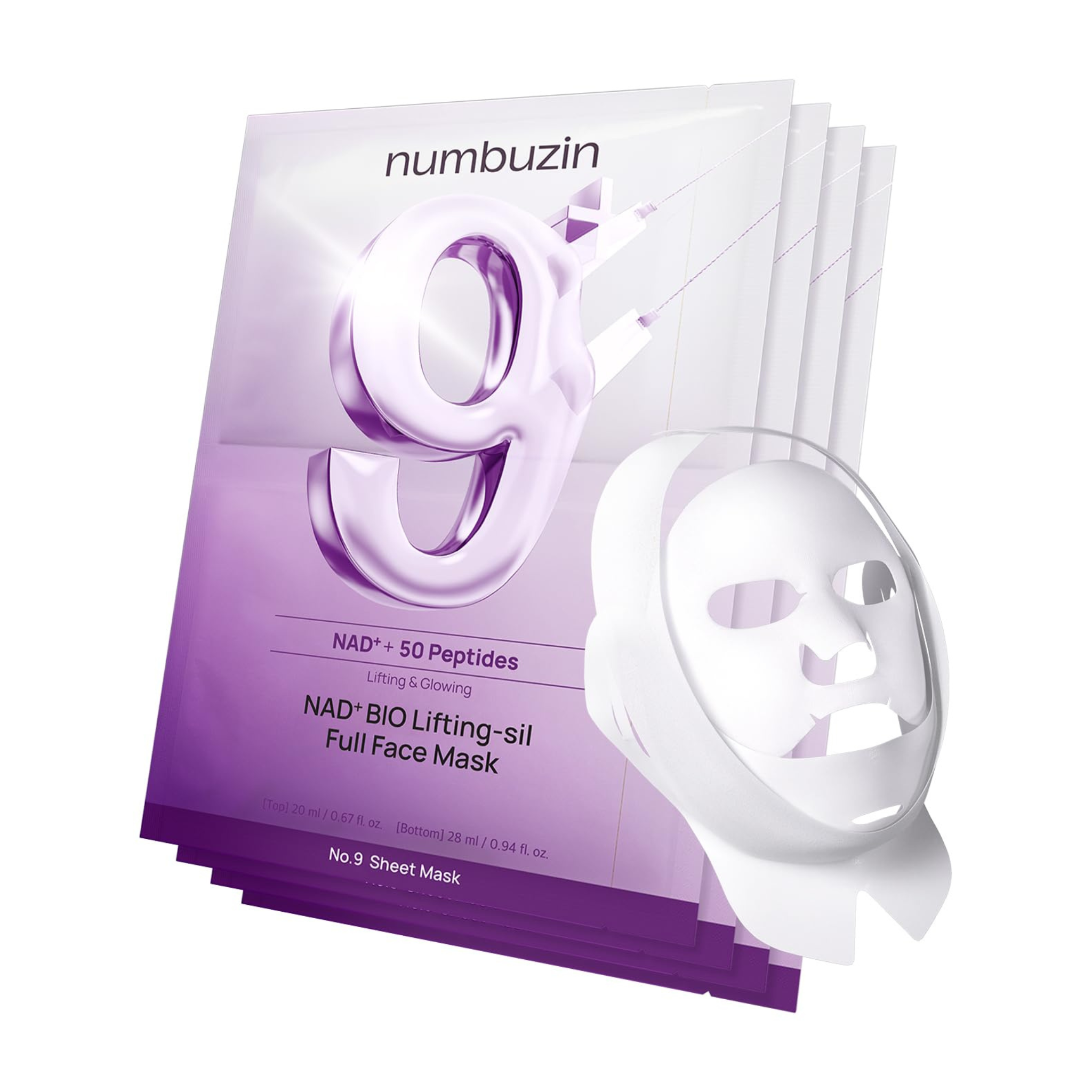 Numbuzin No.9+ NAD+ Bio Full Face Mask