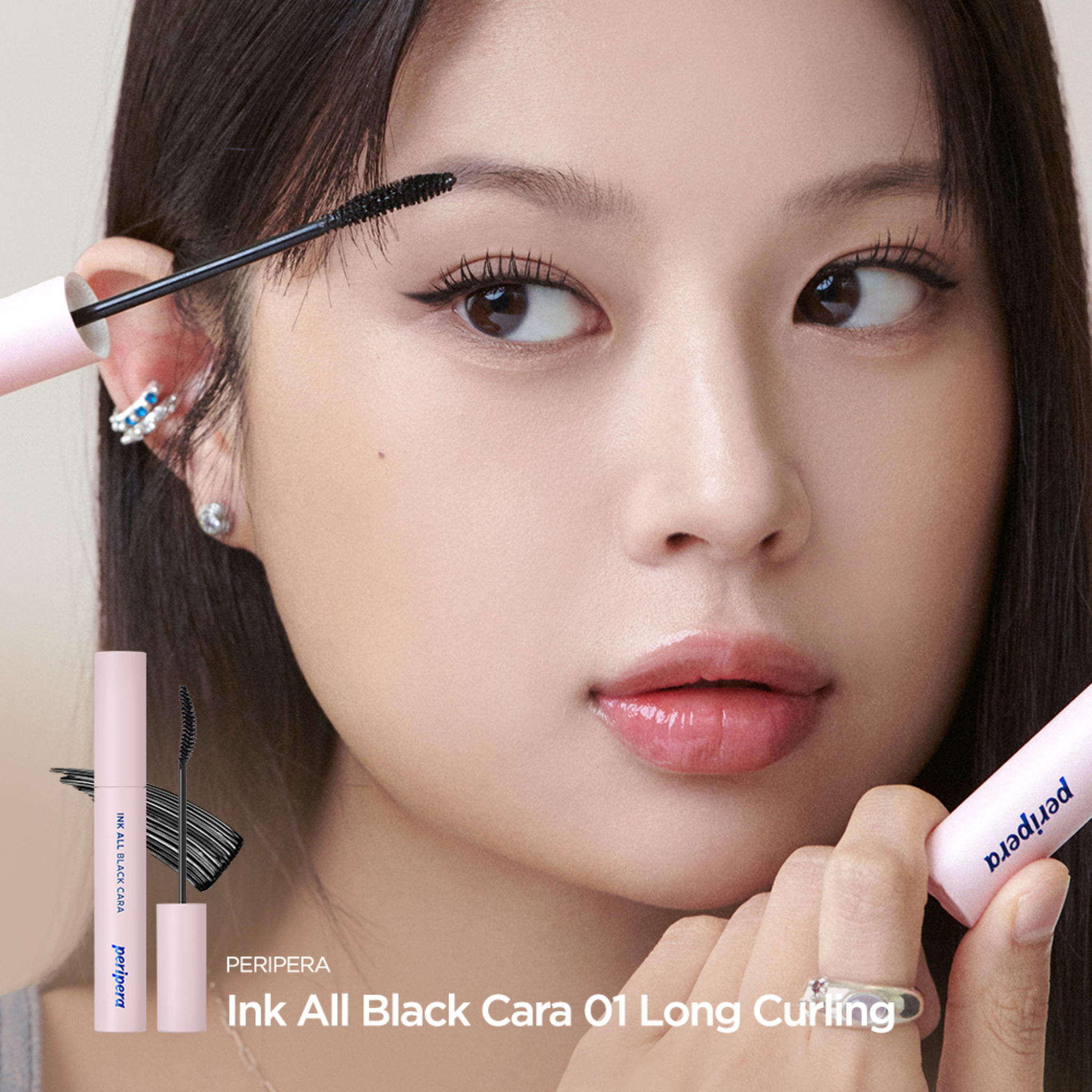 PERIPERA INK ALL BLACK CARA 01 LONG CURLING