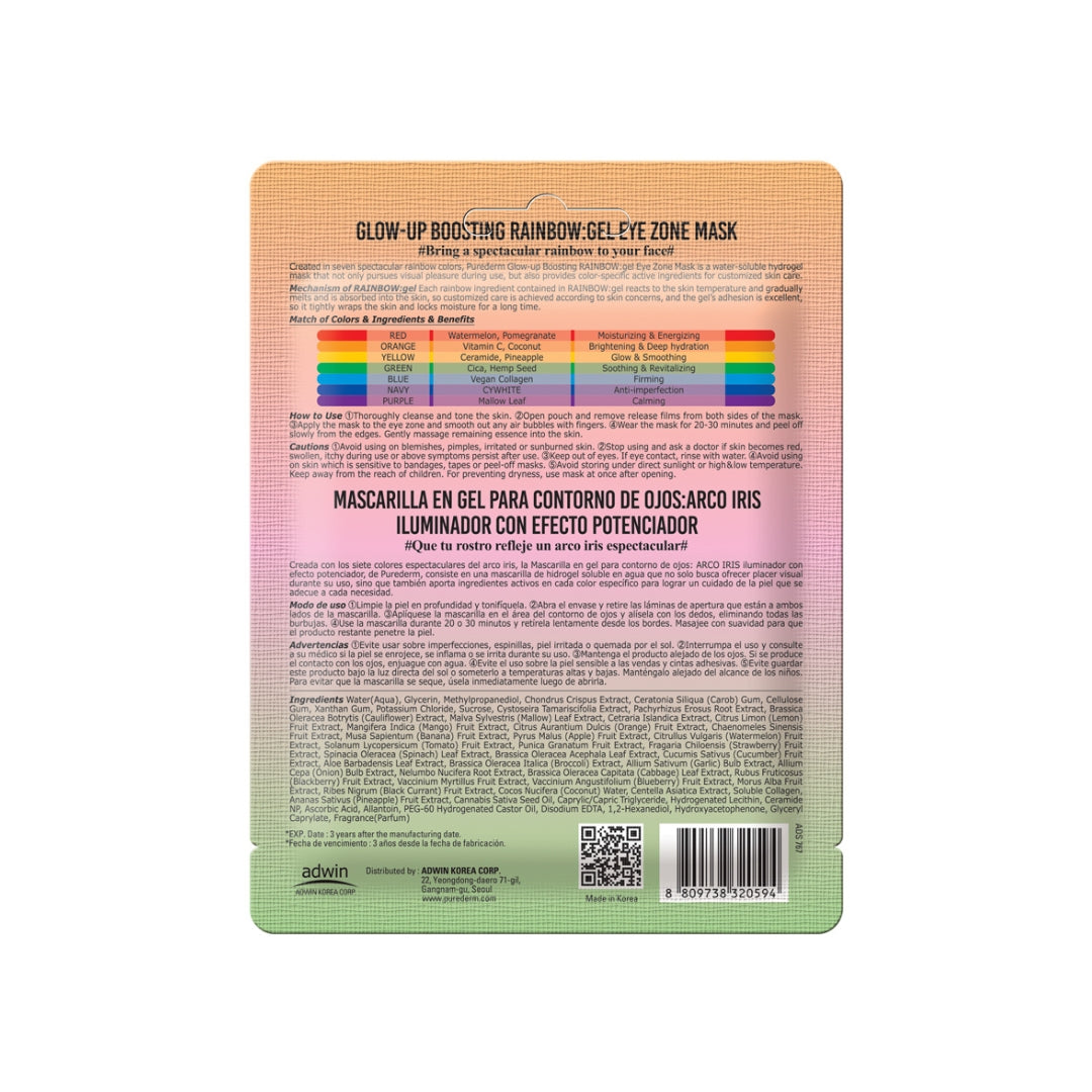 Purederm Glow-up Boost Rainbow Eye Gel Mask