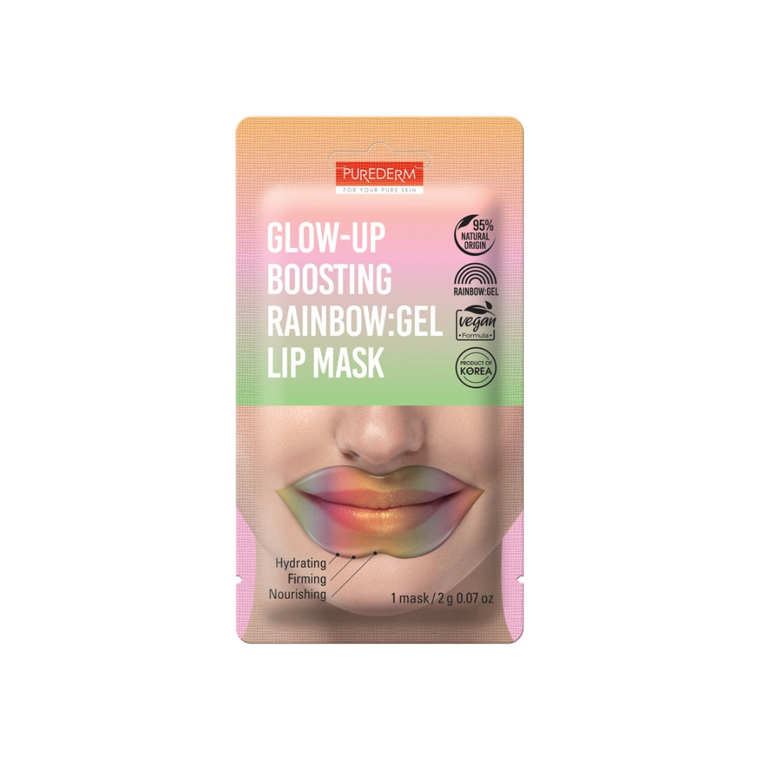 PUREDERM Glow Up Boosting RAINBOW:gel Lip Mask